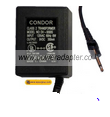 CONDOR DV-9300S AC ADAPTER 9VDC 300mA-(+) 3.5mm mono CLASS 2 TRA